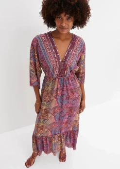 Damen bonprix Kleider|Bekleidung·Pullover & Strickjacken|Maxikleid
