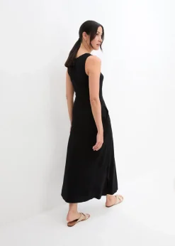 Damen bonprix Kleider|Maxikleid aus Baumwoll- Viskose Mischung