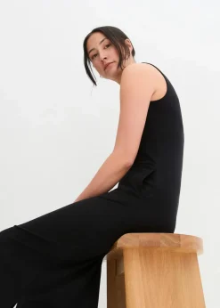 Damen bonprix Kleider|Maxikleid aus Baumwoll- Viskose Mischung