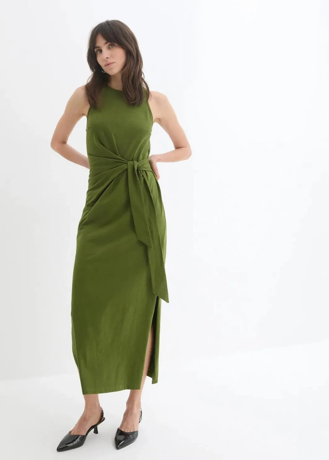 Online Maxikleid aus Baumwolle Damen Bekleidung·Pullover & Strickjacken|Kleider