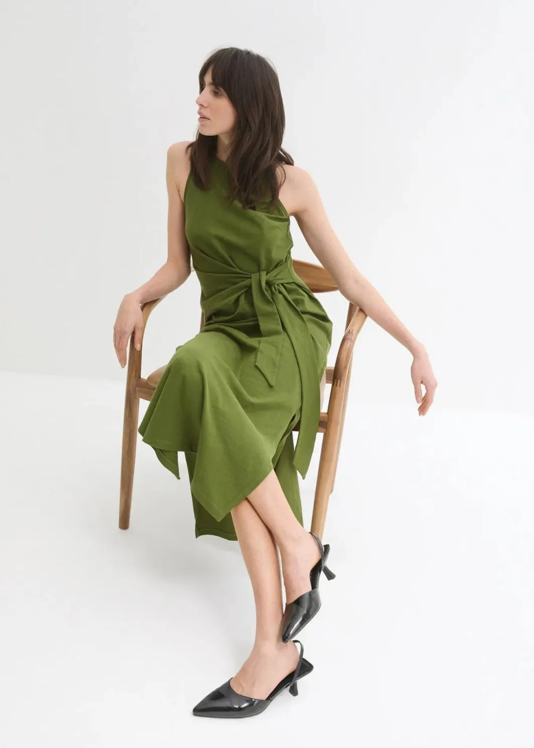 Online Maxikleid aus Baumwolle Damen Bekleidung·Pullover & Strickjacken|Kleider