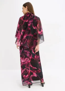 Hot Maxikleid aus feinem Chiffon Damen Bekleidung·Pullover & Strickjacken|Festliche Mode