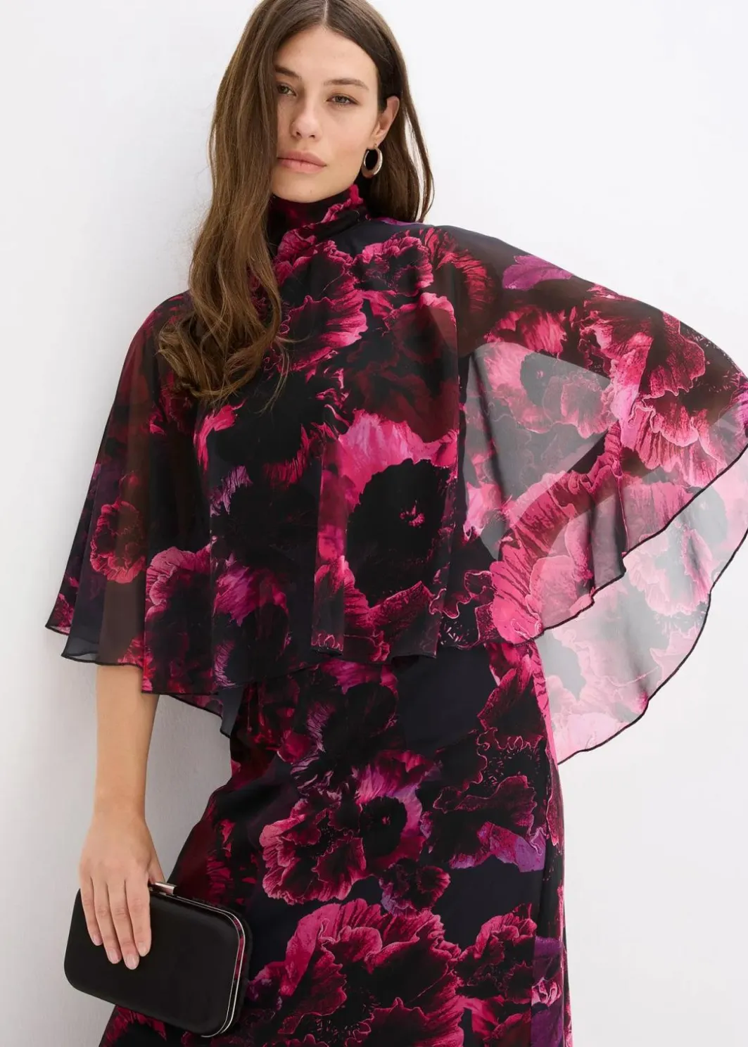 Hot Maxikleid aus feinem Chiffon Damen Bekleidung·Pullover & Strickjacken|Festliche Mode