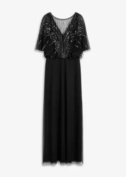 Online Maxikleid aus feinem Tüll mit Paillettenstickerei Damen Kleider|Festliche Mode