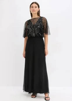 Online Maxikleid aus feinem Tüll mit Paillettenstickerei Damen Kleider|Festliche Mode