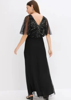 Online Maxikleid aus feinem Tüll mit Paillettenstickerei Damen Kleider|Festliche Mode