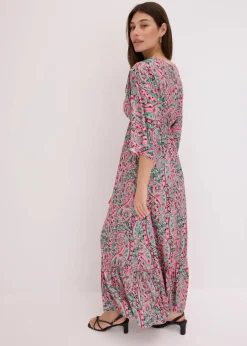 Sale Maxikleid aus fließender Viskose Damen Kleider