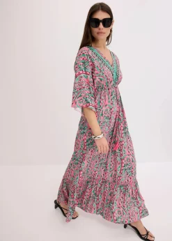 Sale Maxikleid aus fließender Viskose Damen Kleider
