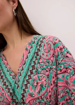 Sale Maxikleid aus fließender Viskose Damen Kleider