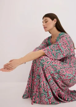 Sale Maxikleid aus fließender Viskose Damen Kleider