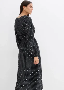 Damen bonprix Kleider|Maxikleid aus fließender Viskose