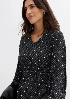 Damen bonprix Kleider|Maxikleid aus fließender Viskose