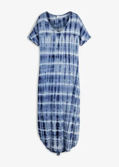 Sale Maxikleid aus fließender Viskose Damen Bekleidung·Pullover & Strickjacken|Kleider