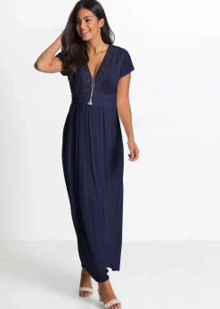 Online Maxikleid aus fließender Viskose Damen Kleider|Nachhaltigere Materialien