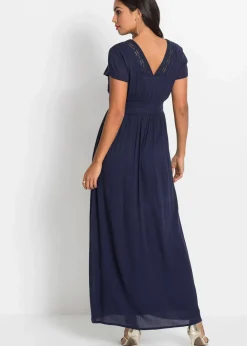 Online Maxikleid aus fließender Viskose Damen Kleider|Nachhaltigere Materialien
