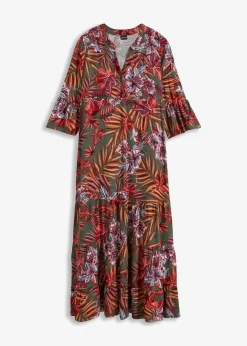 Damen bonprix Nachhaltigere Materialien|Kleider|Maxikleid aus fließender Viskose