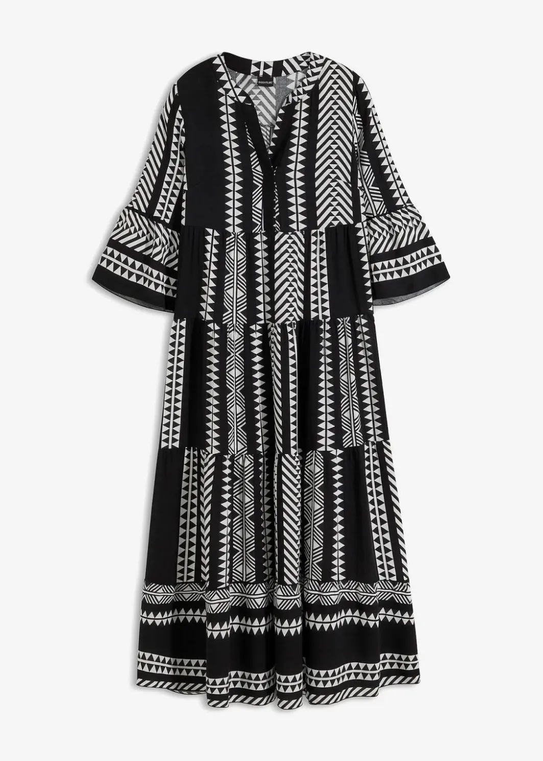Damen bonprix Nachhaltigere Materialien|Kleider|Maxikleid aus fließender Viskose