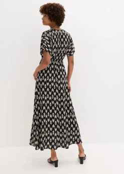 Discount Maxikleid aus fließender Viskose Damen Kleider|Bekleidung·Pullover & Strickjacken