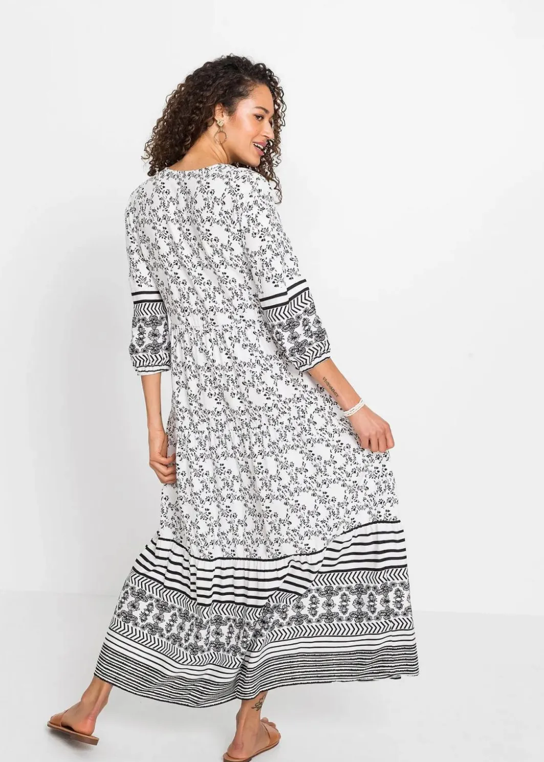 Sale Maxikleid aus fließender Viskose Damen Nachhaltigere Materialien|Kleider