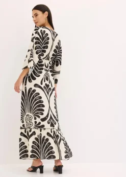 Sale Maxikleid aus fließender Viskose Damen Bekleidung·Pullover & Strickjacken|Kleider