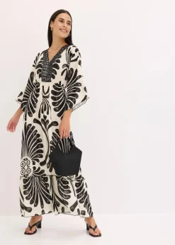 Sale Maxikleid aus fließender Viskose Damen Bekleidung·Pullover & Strickjacken|Kleider