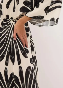 Sale Maxikleid aus fließender Viskose Damen Bekleidung·Pullover & Strickjacken|Kleider