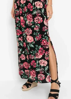 New Maxikleid aus nachhaltiger Viskose Damen Bekleidung·Pullover & Strickjacken|Kleider