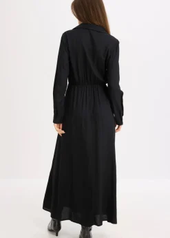 Damen bonprix Nachhaltigere Materialien|Bekleidung·Pullover & Strickjacken|Maxikleid aus reiner Viskose