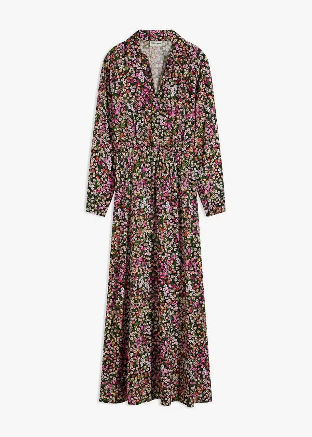 Hot Maxikleid aus reiner Viskose Damen Nachhaltigere Materialien|Bekleidung·Pullover & Strickjacken