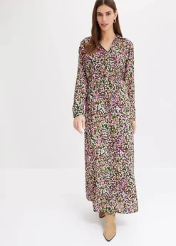 Hot Maxikleid aus reiner Viskose Damen Nachhaltigere Materialien|Bekleidung·Pullover & Strickjacken