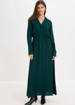 Damen bonprix Bekleidung·Pullover & Strickjacken|Nachhaltigere Materialien|Maxikleid aus reiner Viskose