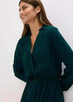 Damen bonprix Bekleidung·Pullover & Strickjacken|Nachhaltigere Materialien|Maxikleid aus reiner Viskose