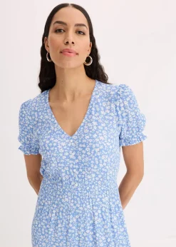 Clearance Maxikleid aus reiner Viskose Damen Nachhaltigere Materialien|Kleider
