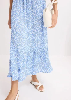 Clearance Maxikleid aus reiner Viskose Damen Nachhaltigere Materialien|Kleider