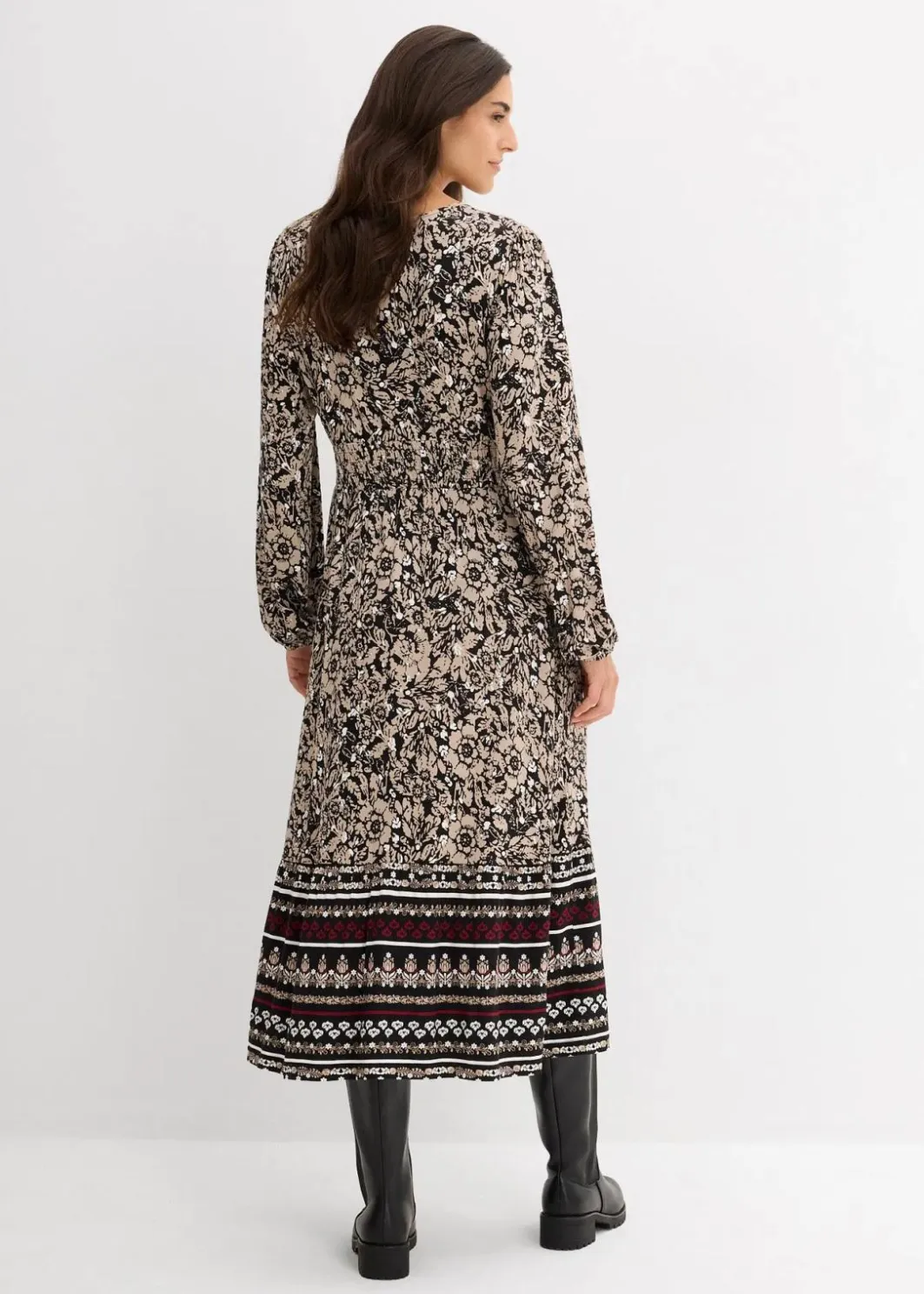 Sale Maxikleid aus softem Viskose-Elasthan-Mix Damen Kleider|Bekleidung·Pullover & Strickjacken