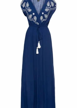 Sale Maxikleid aus Viskose Damen Nachhaltigere Materialien|Bekleidung·Pullover & Strickjacken
