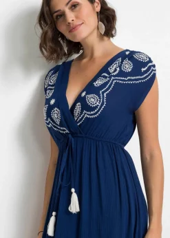 Sale Maxikleid aus Viskose Damen Nachhaltigere Materialien|Bekleidung·Pullover & Strickjacken