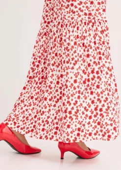 Damen bonprix Nachhaltigere Materialien|Kleider|Maxikleid aus Viskose-Mix