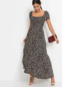 Maxikleid aus Viskose-Mix Damen Bekleidung·Pullover & Strickjacken|Kleider