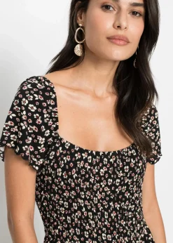 Outlet Maxikleid aus Viskose-Mix Damen Kurzgrößen|Kurzgrößen