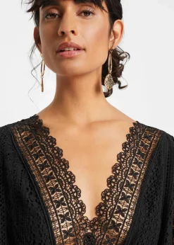 Best Maxikleid in Crochet-Optik Damen Kleider