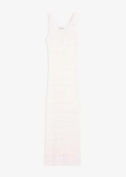 Damen bonprix Kleider|Bekleidung·Pullover & Strickjacken|Maxikleid in Häkeloptik