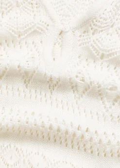 Damen bonprix Kleider|Bekleidung·Pullover & Strickjacken|Maxikleid in Häkeloptik