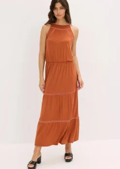 Clearance Maxikleid mit Crochet-Einsätzen Damen Bekleidung·Pullover & Strickjacken|Kleider