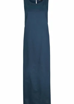 Damen bonprix Bekleidung·Pullover & Strickjacken|Kleider|Maxi-Kleid mit Leinen