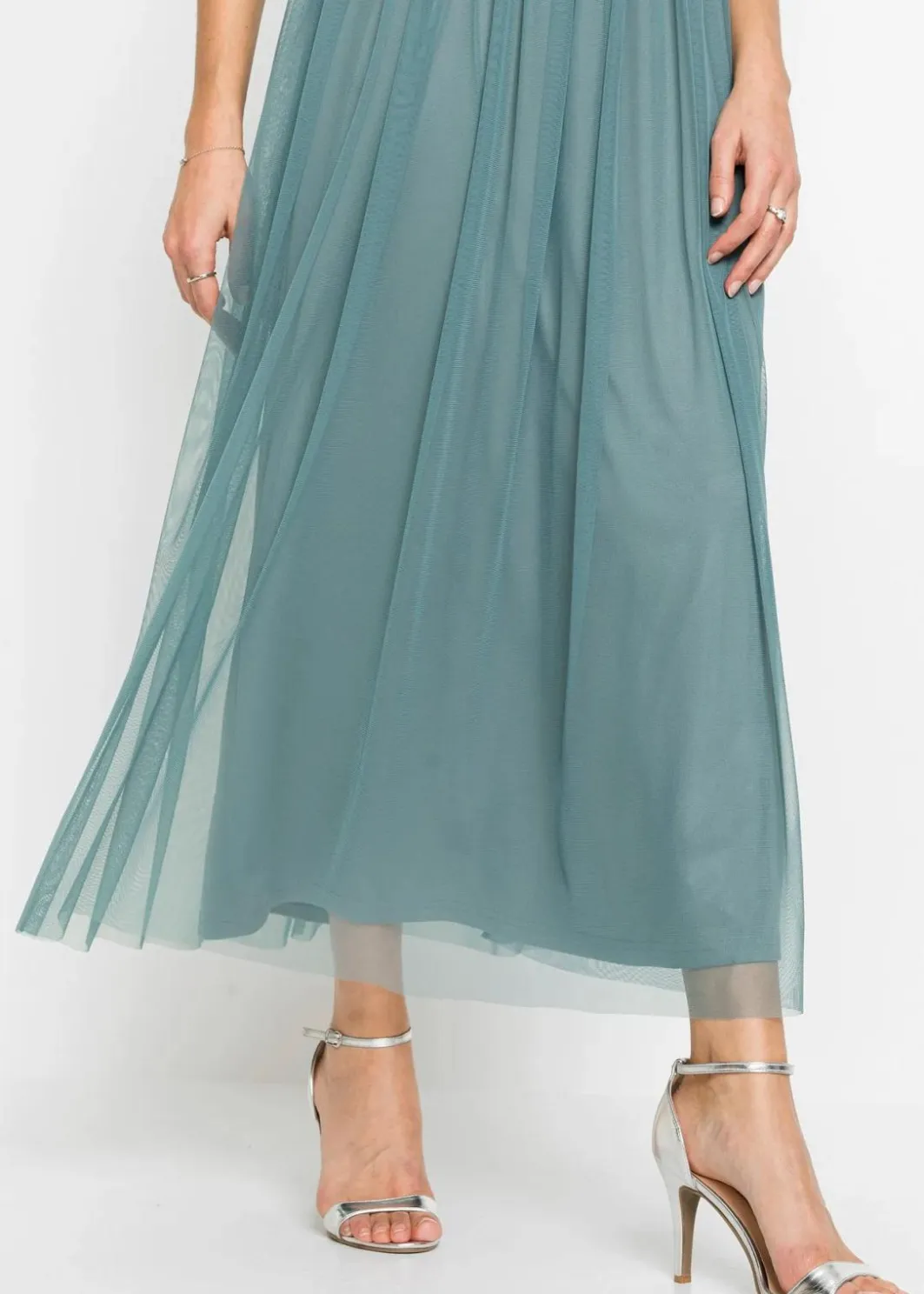 Clearance Maxikleid mit Paillettenstickerei Damen Bekleidung·Pullover & Strickjacken|Festliche Mode