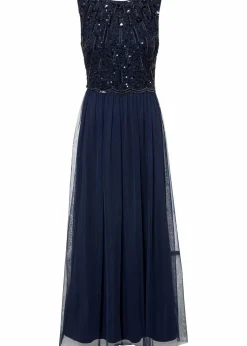 Damen bonprix Kleider|Festliche Mode|Maxikleid mit Paillettenstickerei