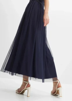 Damen bonprix Kleider|Festliche Mode|Maxikleid mit Paillettenstickerei