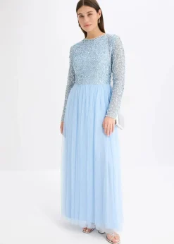 New Maxikleid mit Paillettenstickerei Damen Bekleidung·Pullover & Strickjacken|Festliche Mode