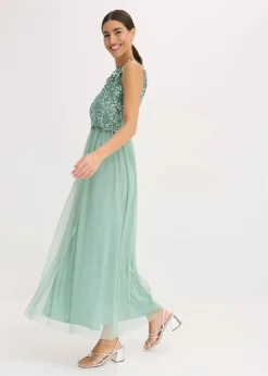 Online Maxikleid mit Paillettenstickerei Damen Kleider|Festliche Mode